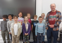 Worcestershire's under-11 team with coach Simon Berry