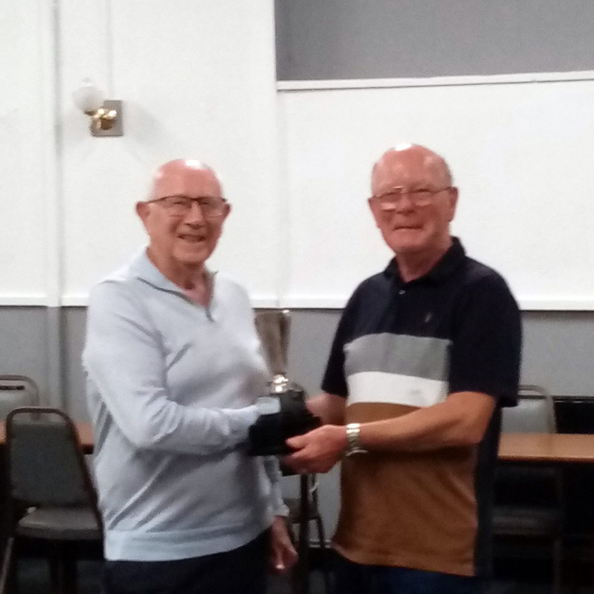 Kynoch captain receives team's trophy