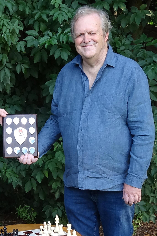 Paul Sharratt  receiving The Friar award in 2020